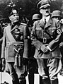 Mussolini amb Adolf Hitler.