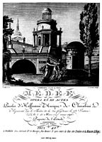 Титульна сторінка з декором класицизму, опера Л. Керубіні «Медея». 1797