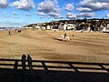 Plage de Trouville en automne.