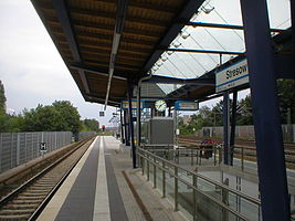 Bahnsteig des heutigen S-Bahnhofs Stresow