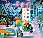 Armeijasta vapauduttuaan Kirchner asui Da­vos­issa, jossa hän maalasi van Goghin maisema­maa­laus­ten ja koloristien in­noit­ta­ma­na kirk­kail­la vä­reil­lä (1925).