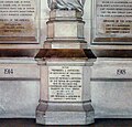 Base of Parliamentary War Memorial in Westminster Hall