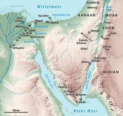 Schauplätze der Exodus-Erzählung