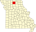 沙利文縣在密蘇里州的位置