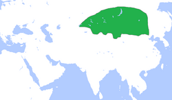 薛延陀极盛时的疆域圖（630年）