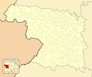 Zamoraの位置（サモーラ県内）