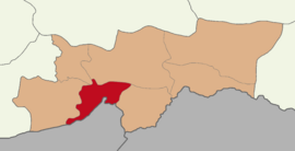 Map showing Cizre District in Şırnak Province