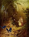 Der Schmetterlingsjäger (Pemburu kupu-kupu) (1840)