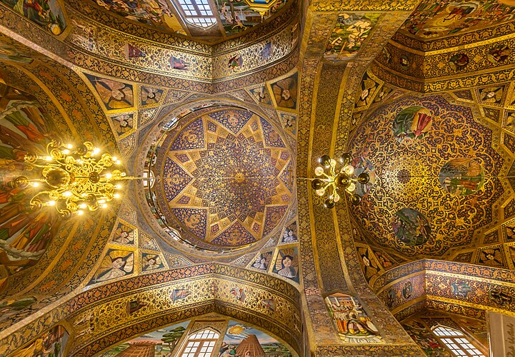 Купол собора Святого Христа Всеспасителя в Исфахане, Иран