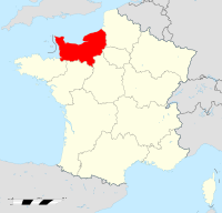 Нормандия на карте