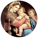 Рафаэль Санти. Мадонна в кресле. 1514. Флоренция, Галерея Питти