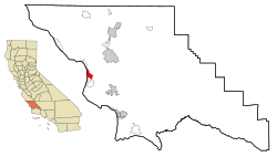Location in شهرستان سن لوییز اوبیسپو، کالیفرنیا and the state of کالیفرنیا