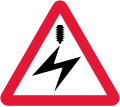 Passage avec câbles de haute tension