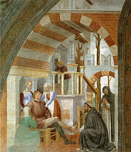 Milagro de Narni, capilla Portinari, obra de Vincenzo Foppa