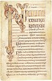 Book of Durrow, begin van het Marcus evangelie