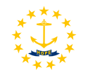 Vlagge van Rhode Island.