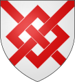 a fret—Argent, a fret gules. Arms of the Blake family.