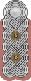 佐官型、アルミニウム糸で綾状に織られている
