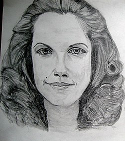 Mary Tamm drawing