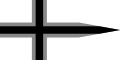Üç renkli İskandinav haçlı kırlangıç bayrak