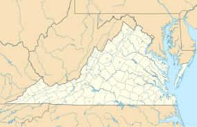 Map showing the location of Pedlar Hills Glades Natural Area Preserve