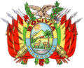 Third Coat of arms of Bolivia, adopted in 1888.[2]