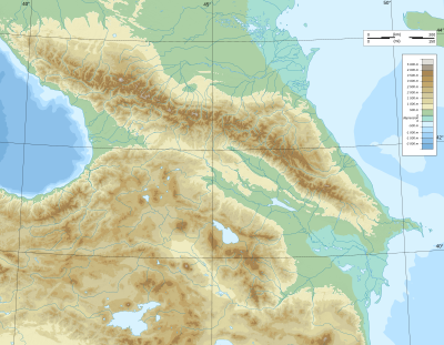 Georgian–Seljuk wars is located in Caucasus mountains
