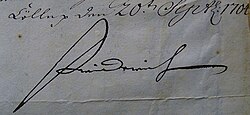 Fredrik I av Preussens signatur