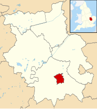 Cambridge shown within Cambridgeshire