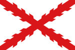 Burgonya Haçlı İspanyol İmparatorluğu bayrağı