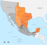 Die deelstate van Meksiko tussen 1836 en 1845: