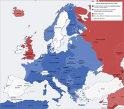Karte von Europa am Ende des Jahres 1941