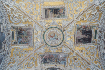 Church of Saints Severin and Sosios, painting of the Medici chapel, before 1593