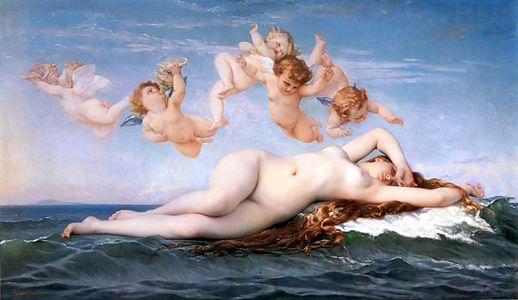 O Nascimento de Venus, por Alexandre Cabanel, 1863