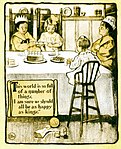 Happy Thought, illustration i A Little Book for A Little Cook, 1905