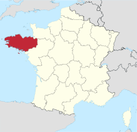 საფრანგეთის რუკა გამოყოფილი რეგიონით {{{სახელი}}}