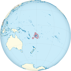 斐濟的位置