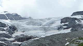 Vue du glacier du Génépy, l'un des glaciers de la Vanoise.