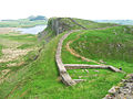 Il vallo di Adriano tra Housesteads e Once Brewed National Park, nella contea di Northumberland.