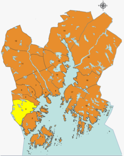 Kart over Vågsbygd