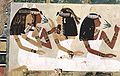 Egyptiläinen seinämaalaus, noin 1448–1422 eaa.