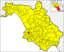 Lokasi Torchiara di Provinsi Salerno