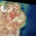 1979年时的黄河三角洲（NASA拍摄）