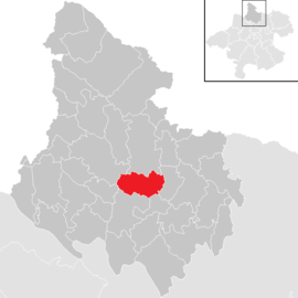 Poloha obce Arnreit v okrese Rohrbach (klikacia mapa)