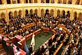 United Nations conference in the assembly hall of the House of Magnates in 2012. Today the Upper House is used as a conference and meeting room and for tourism.