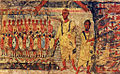 freska, prechod Židov cez Červené more, 244-256 pred Kr.