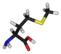 Chemical structure of methionine