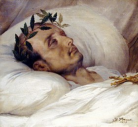 Napoléon sur son lit de mort (par Horace Vernet).