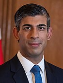 Official colour portrait photograph of Rishi Sunak