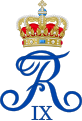 Monogramme du roi Frédéric IX.